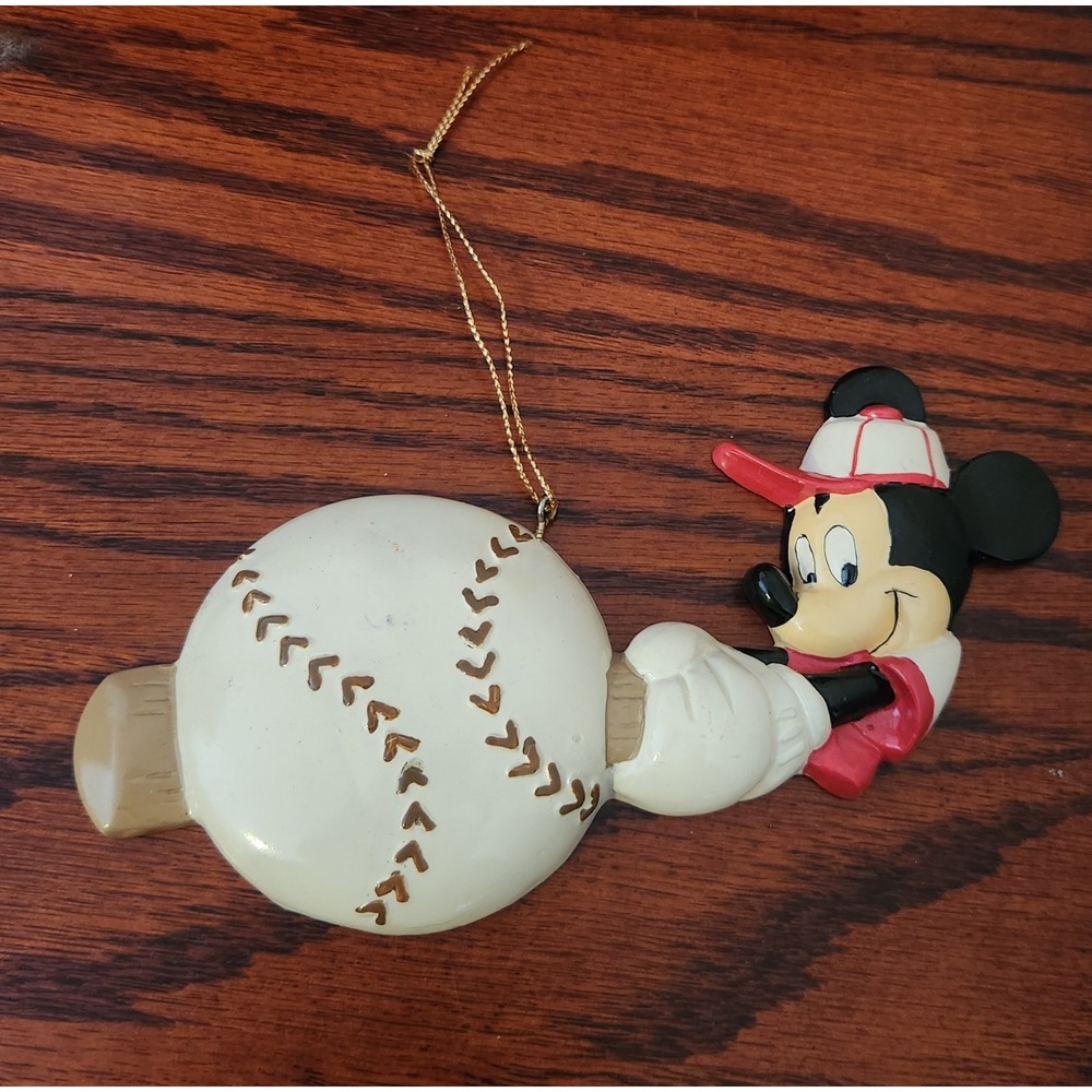 Kurt S Adler Disney Mickey Mouse Baseball Xmas‎ Ornament vintage Christmas Kitch